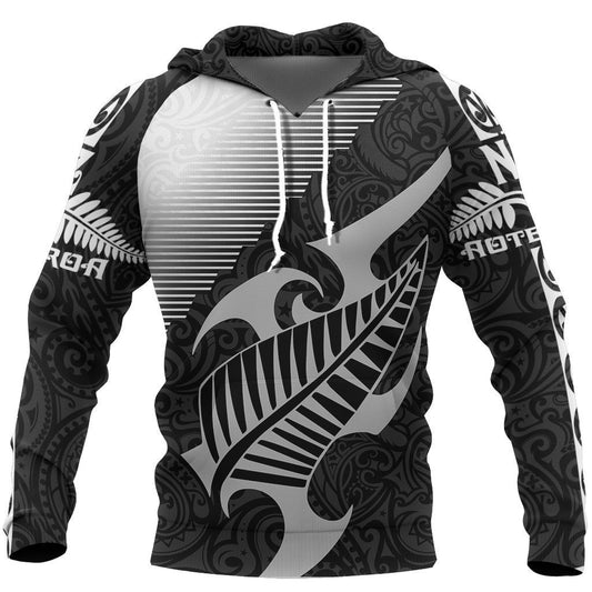 New Zealand Silver Fern Maori Hoodie Line Sport PL142-Apparel-PL8386-Hoodie-S-Vibe Cosy™