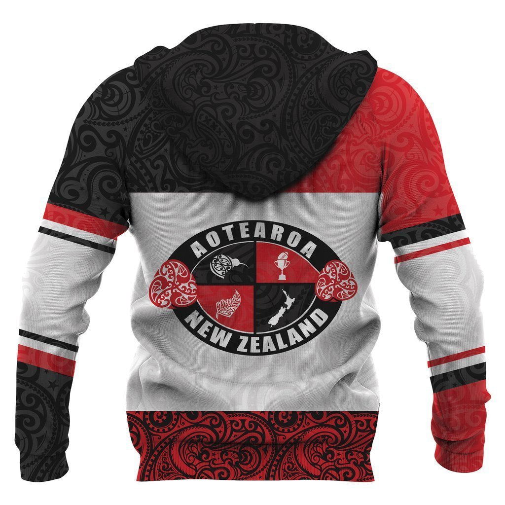 New Zealand Aotearoa Rugby Champion Hoodie - All Over Print PL161-Apparel-PL8386-Zipped Hoodie-S-Vibe Cosy™