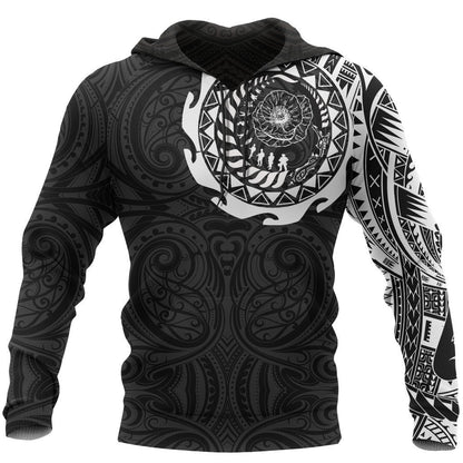 Lest We Forget Maori Tattoo New Zealand Pullover Hoodie PL170-Apparel-PL8386-Hoodie-S-Vibe Cosy™