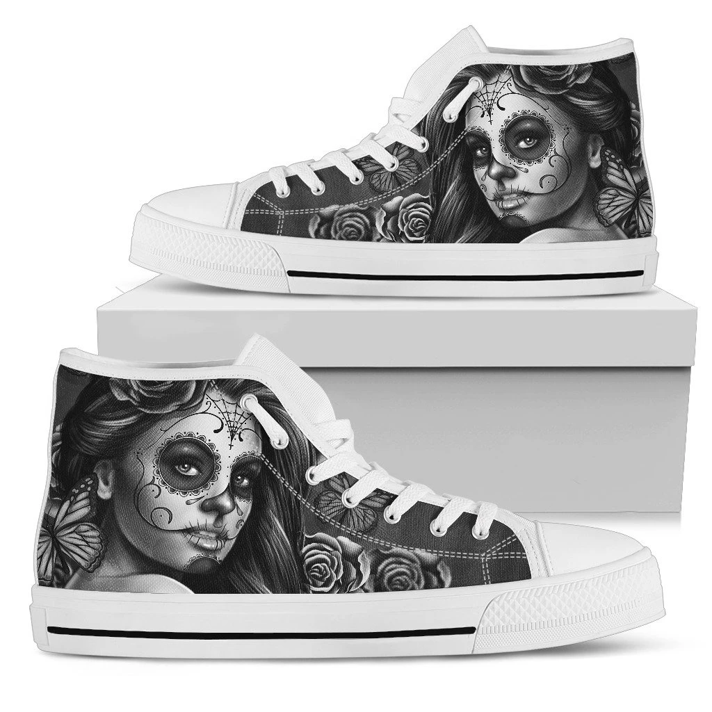 Skull high tops calavera gray PL17032001-PL8386-Women's high top-EU36 (US5.5)-Vibe Cosy™