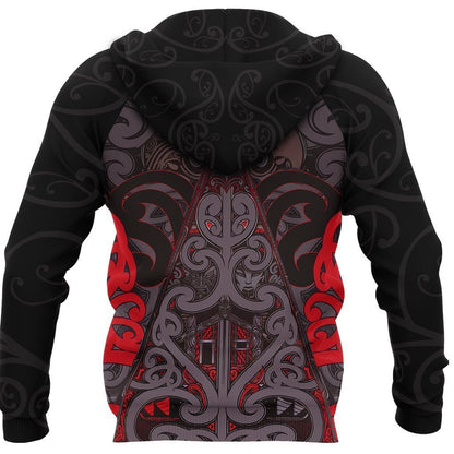 New Zealand Maori Rugby Zip Hoodie PL176 - Amaze Style™-Apparel