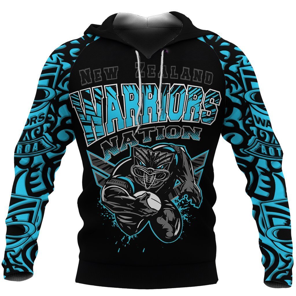 New Zealand Warriors Hoodie Unique Style Blue PL177-Apparel-PL8386-Hoodie-S-Vibe Cosy™