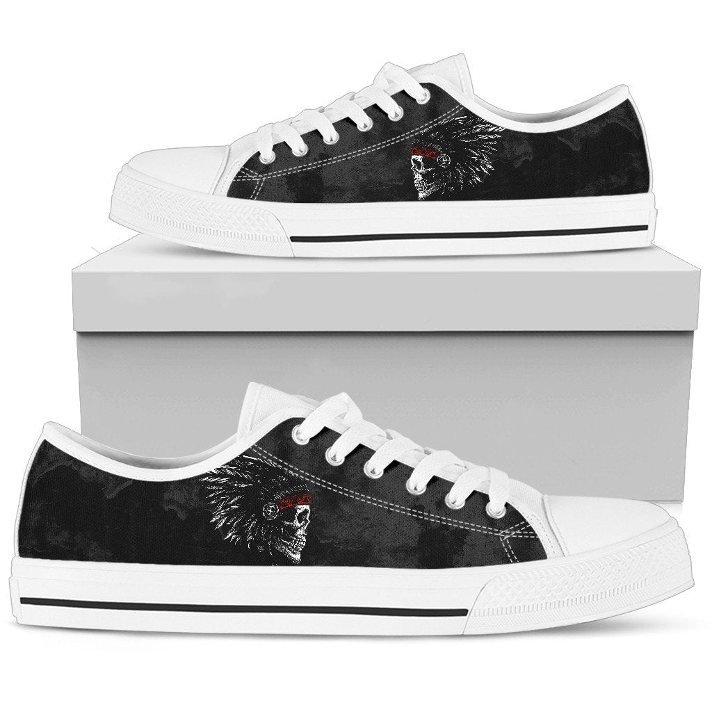Native american skull low top shoes PL18032027-PL8386-Women's low top-EU36 (US5.5)-Vibe Cosy™