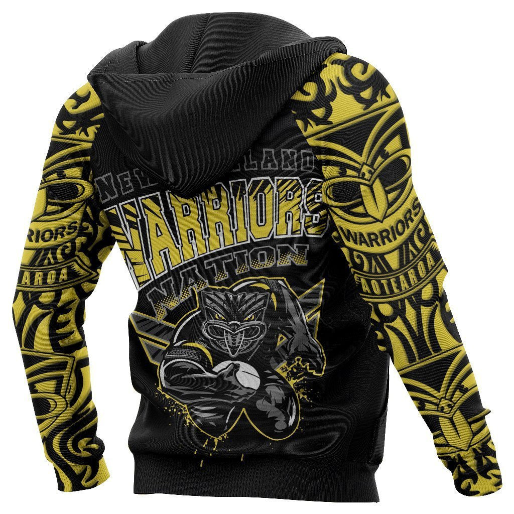 New Zealand Warriors Hoodie Unique Style Yellow PL182-Apparel-PL8386-Hoodie-S-Vibe Cosy™