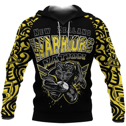 New Zealand Warriors Hoodie Unique Style Yellow PL182-Apparel-PL8386-Hoodie-S-Vibe Cosy™