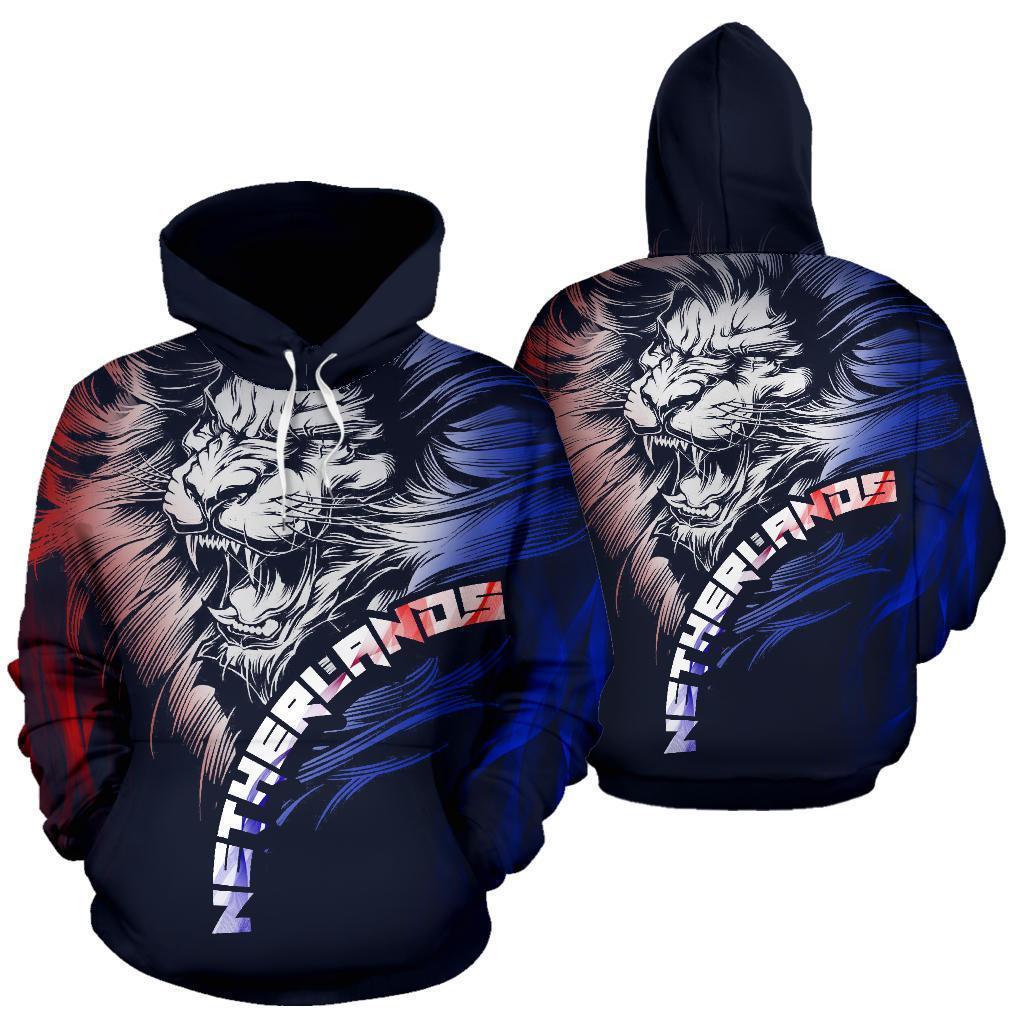 Dutch Lion Hoodie Netherlands - Navy PL186-Apparel-PL8386-Hoodie-S-Vibe Cosy™
