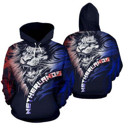 Dutch Lion Hoodie Netherlands - Navy PL186-Apparel-PL8386-Hoodie-S-Vibe Cosy™