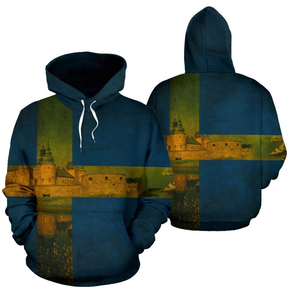 Sweden Hoodie Orebro Flag Vintage PL192-Apparel-PL8386-Hoodie-S-Vibe Cosy™