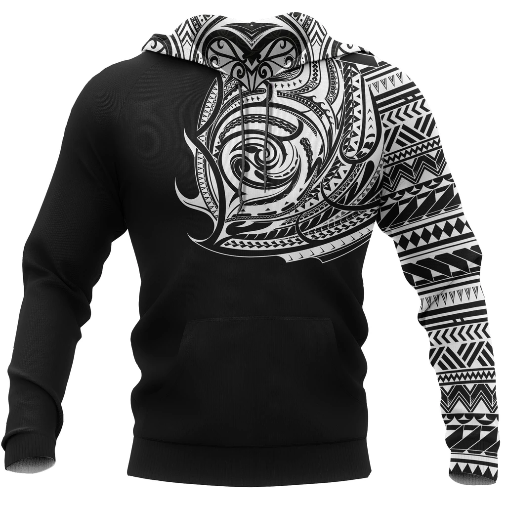 Maori Hoodie Polynesian Ethnic Style Tattoo PL206-Apparel-PL8386-Hoodie-S-Vibe Cosy™