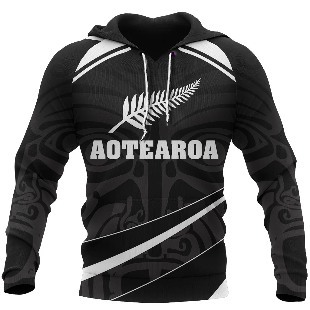 Aotearoa Silver Fern Zipper Hoodie PL208-Apparel-PL8386-Hoodie-S-Vibe Cosy™