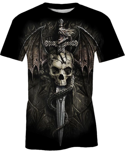 Skull Sword PL216-Apparel-PL8386-T- Shirt-S-Vibe Cosy™