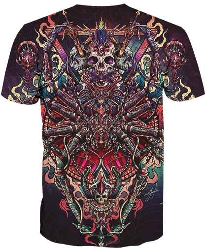 Spider Skull PL225-Apparel-PL8386-Hoodie-S-Vibe Cosy™