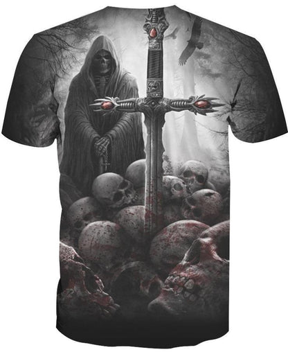 Cemetery Skull PL227-Apparel-PL8386-Hoodie-S-Vibe Cosy™