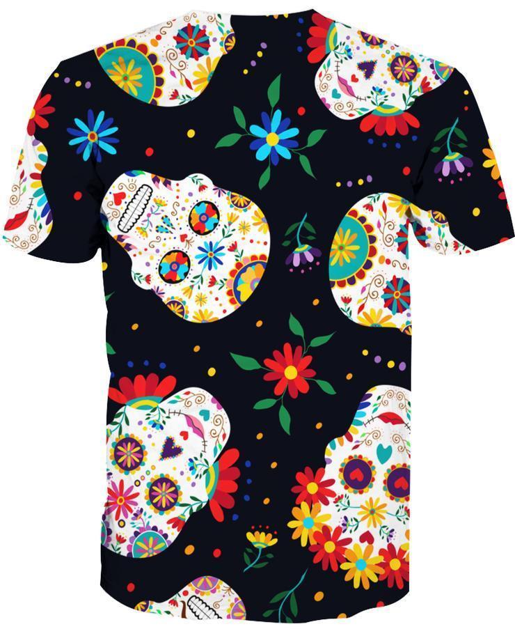 Skull FlowerPL228-Apparel-PL8386-Hoodie-S-Vibe Cosy™