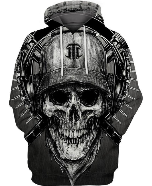 Love Skull & Like Music PL229-Apparel-PL8386-Hoodie-S-Vibe Cosy™