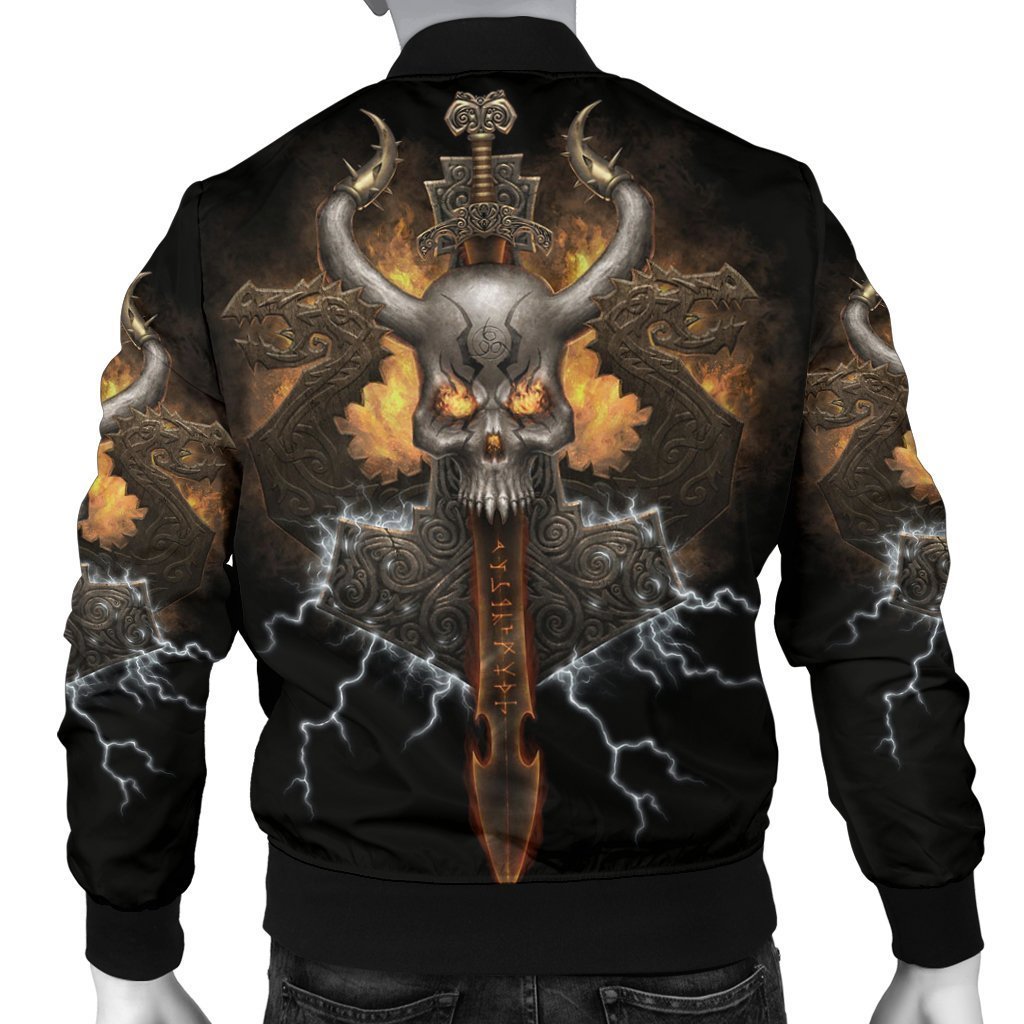 SKULL BOMBER JACKET PL231-BOMBER JACKETS-PL8386-Men's Bomber Jacket-S-Vibe Cosy™