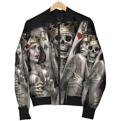 SKULL BOMBER JACKET PL233-BOMBER JACKETS-PL8386-Men's Bomber Jacket-S-Vibe Cosy™