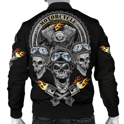 SKULL BOMBER JACKET PL239-BOMBER JACKETS-PL8386-Men's Bomber Jacket-S-Vibe Cosy™