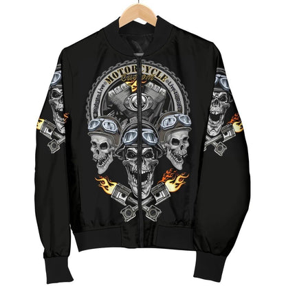 SKULL BOMBER JACKET PL239-BOMBER JACKETS-PL8386-Men's Bomber Jacket-S-Vibe Cosy™