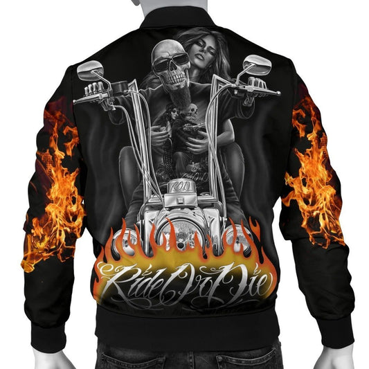 SKULL BOMBER JACKET PL240 - Amaze Style™-BOMBER JACKETS