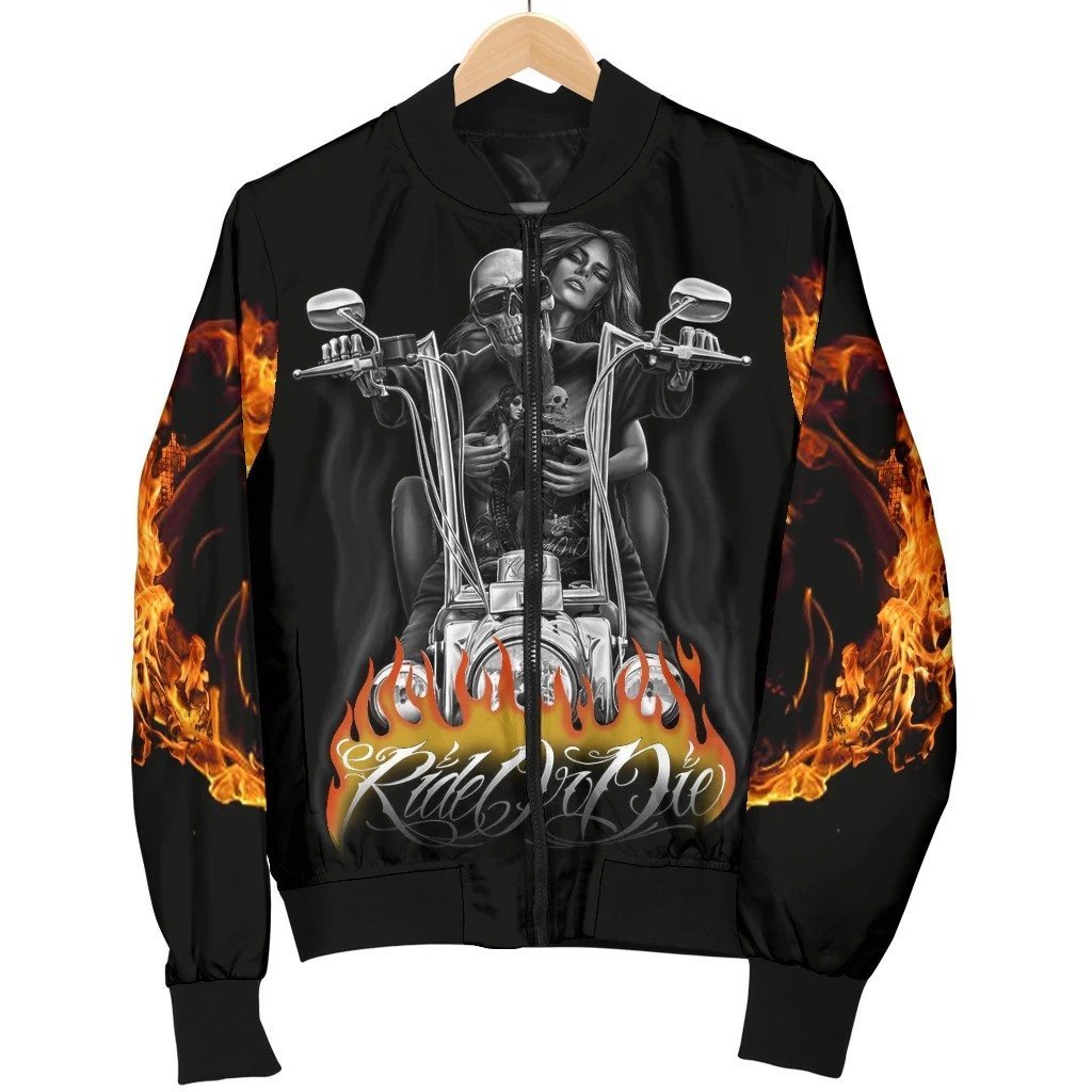 SKULL BOMBER JACKET PL240 - Amaze Style™-BOMBER JACKETS