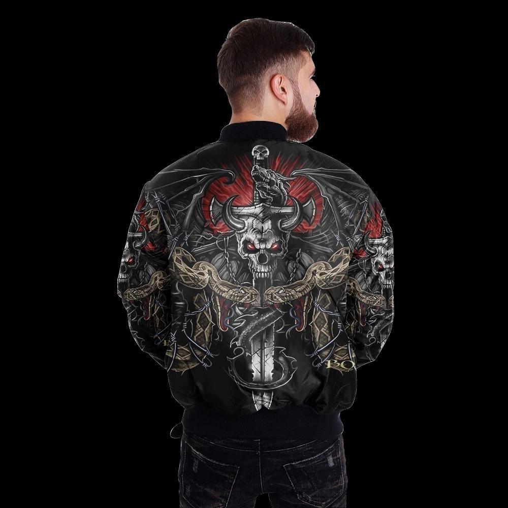 SKULL BOMBER JACKET PL243-BOMBER JACKETS-PL8386-Men's Bomber Jacket-S-Vibe Cosy™