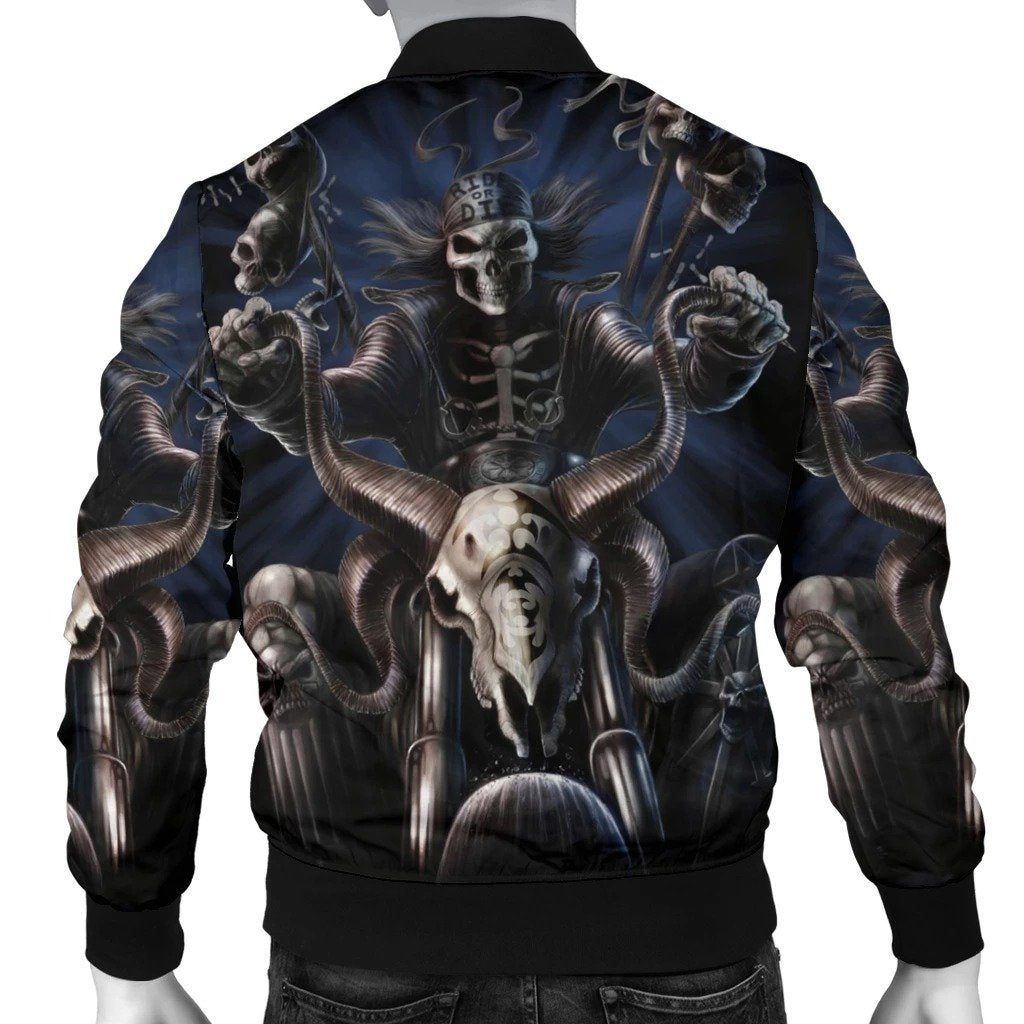 SKULL BOMBER JACKET PL245-BOMBER JACKETS-PL8386-Men's Bomber Jacket-S-Vibe Cosy™