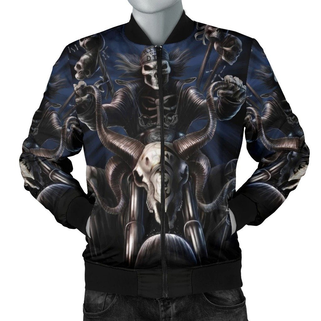 SKULL BOMBER JACKET PL245-BOMBER JACKETS-PL8386-Men's Bomber Jacket-S-Vibe Cosy™