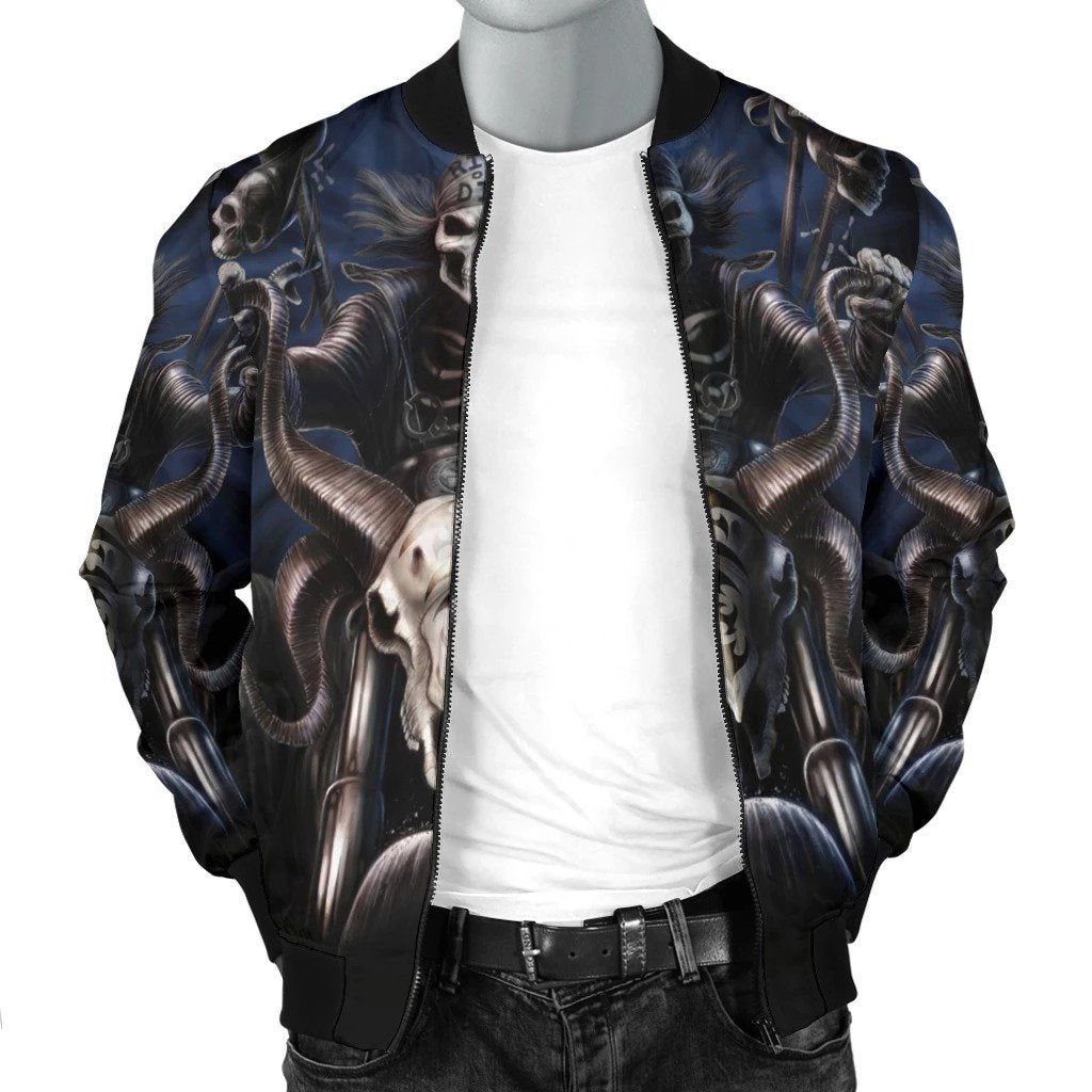 SKULL BOMBER JACKET PL245-BOMBER JACKETS-PL8386-Men's Bomber Jacket-S-Vibe Cosy™