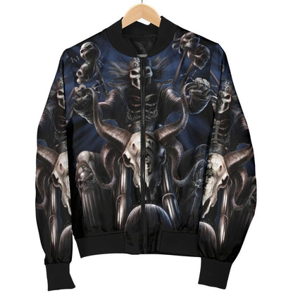 SKULL BOMBER JACKET PL245-BOMBER JACKETS-PL8386-Men's Bomber Jacket-S-Vibe Cosy™