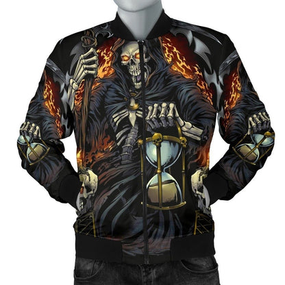 SKULL BOMBER JACKET PL247-BOMBER JACKETS-PL8386-Men's Bomber Jacket-S-Vibe Cosy™