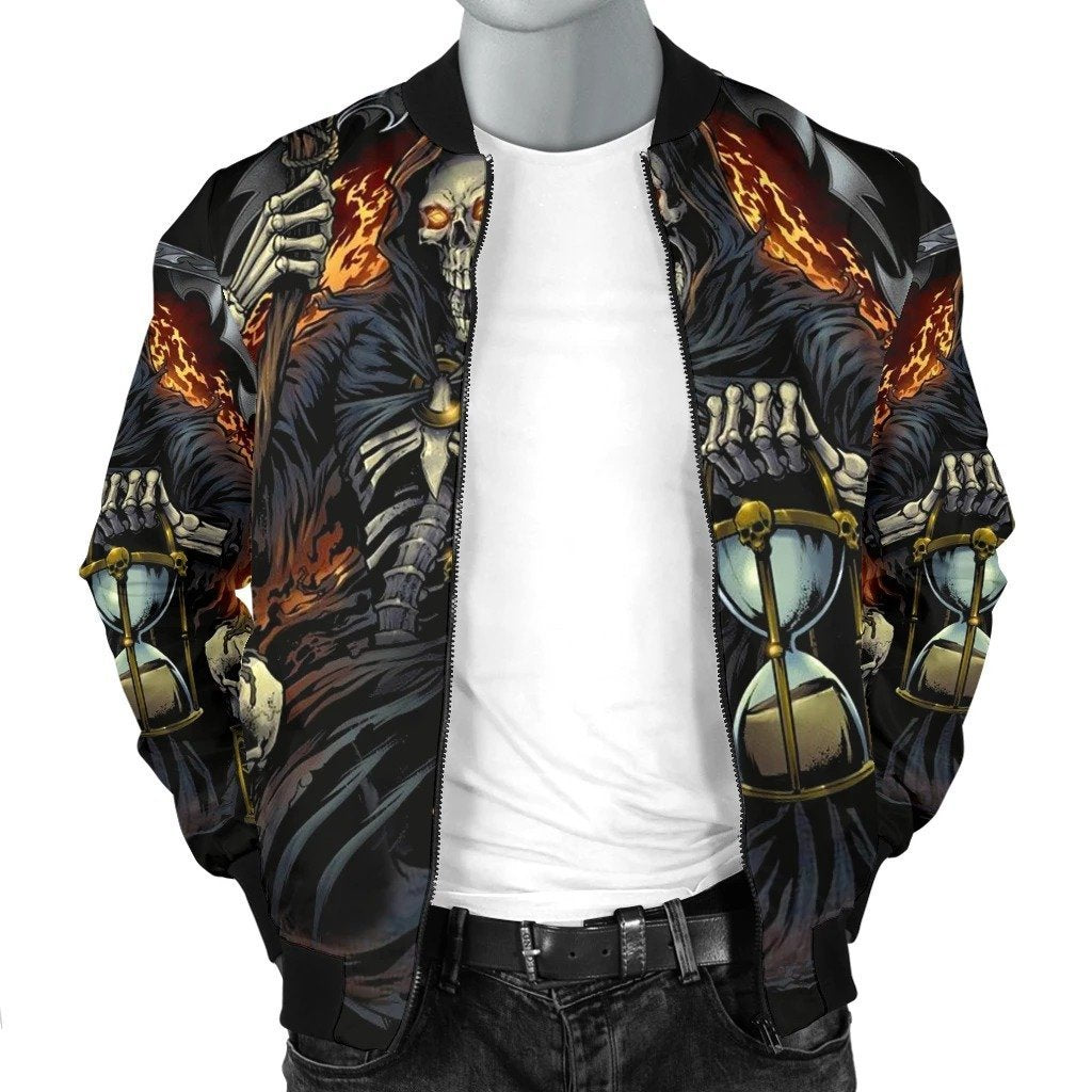 SKULL BOMBER JACKET PL247-BOMBER JACKETS-PL8386-Men's Bomber Jacket-S-Vibe Cosy™