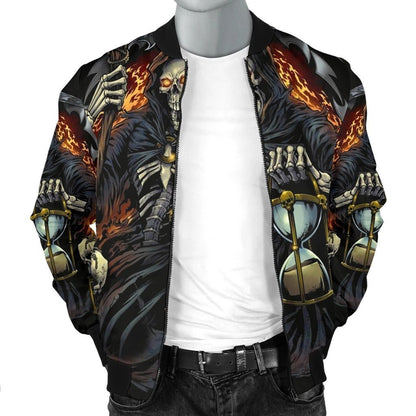 SKULL BOMBER JACKET PL247-BOMBER JACKETS-PL8386-Men's Bomber Jacket-S-Vibe Cosy™
