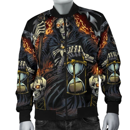 SKULL BOMBER JACKET PL247-BOMBER JACKETS-PL8386-Men's Bomber Jacket-S-Vibe Cosy™