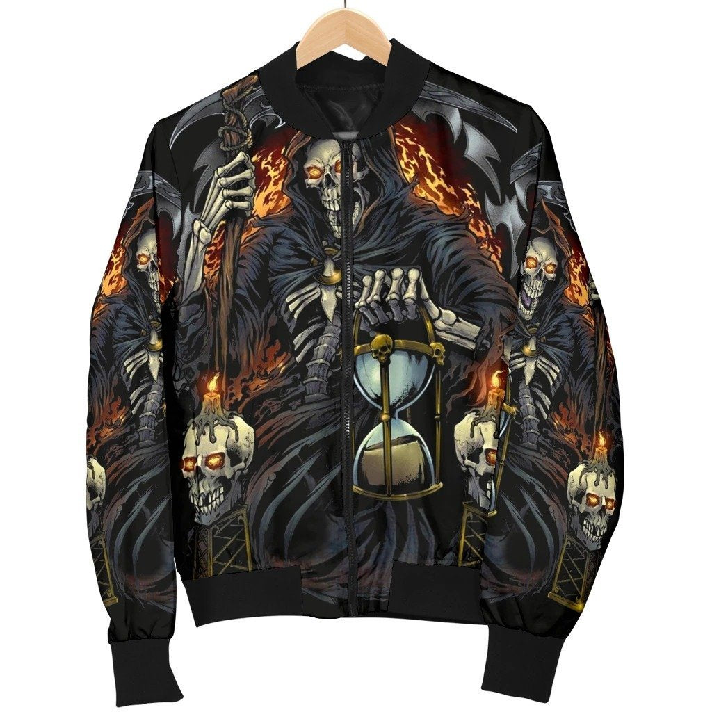 SKULL BOMBER JACKET PL247-BOMBER JACKETS-PL8386-Men's Bomber Jacket-S-Vibe Cosy™