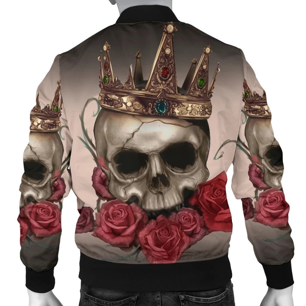 SKULL BOMBER JACKET PL248-BOMBER JACKETS-PL8386-Men's Bomber Jacket-S-Vibe Cosy™