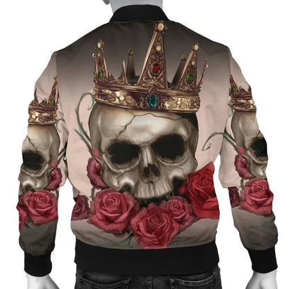 SKULL BOMBER JACKET PL248-BOMBER JACKETS-PL8386-Men's Bomber Jacket-S-Vibe Cosy™
