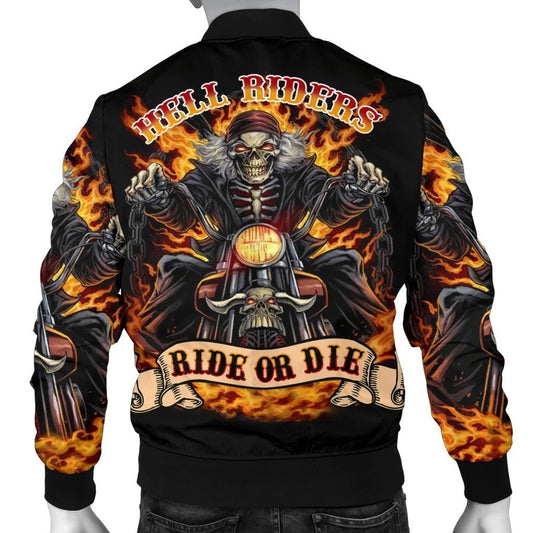 SKULL BOMBER JACKET PL249-BOMBER JACKETS-PL8386-Men's Bomber Jacket-S-Vibe Cosy™