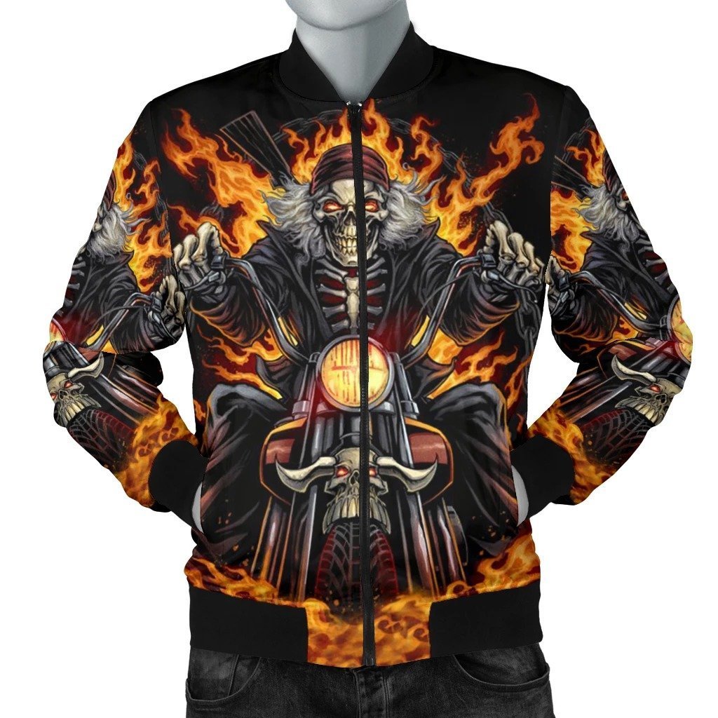SKULL BOMBER JACKET PL249-BOMBER JACKETS-PL8386-Men's Bomber Jacket-S-Vibe Cosy™