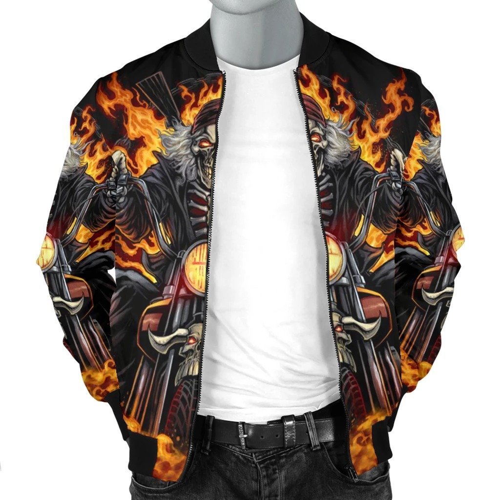 SKULL BOMBER JACKET PL249-BOMBER JACKETS-PL8386-Men's Bomber Jacket-S-Vibe Cosy™