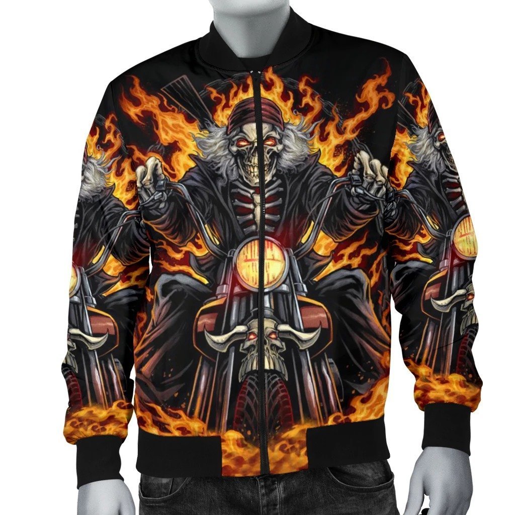 SKULL BOMBER JACKET PL249-BOMBER JACKETS-PL8386-Men's Bomber Jacket-S-Vibe Cosy™