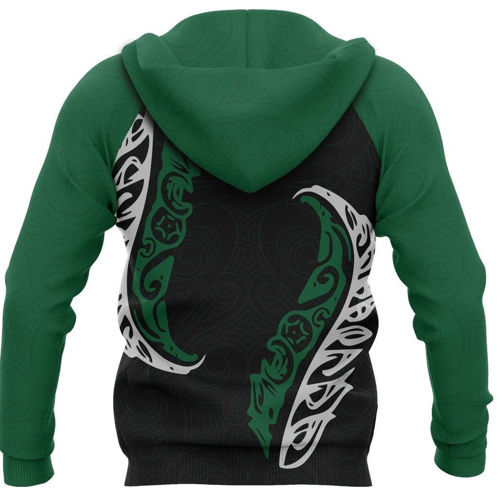 Aotearoa - New Zealand Hoodie Silver Fern PL250-Apparel-PL8386-Zipped Hoodie-S-Vibe Cosy™