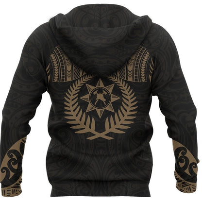 Aotearoa Hoodie Silver Fern - Firefighter PL253-Apparel-PL8386-Zipped Hoodie-S-Vibe Cosy™