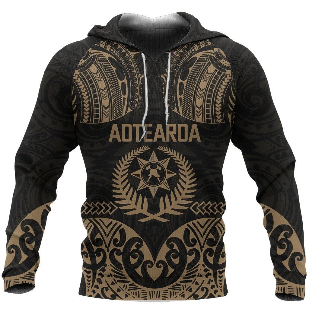 Aotearoa Hoodie Silver Fern - Firefighter PL253-Apparel-PL8386-Hoodie-S-Vibe Cosy™