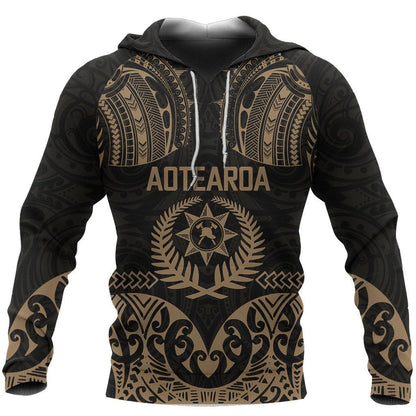 Aotearoa Hoodie Silver Fern - Firefighter PL253-Apparel-PL8386-Hoodie-S-Vibe Cosy™