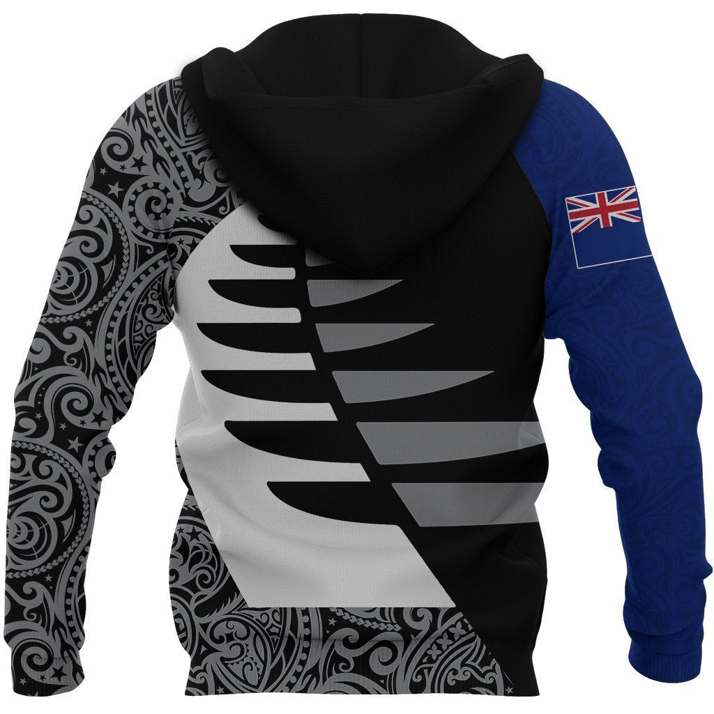 Aotearoa Silver Fern Hoodie Sailing PL258-Apparel-PL8386-Hoodie-S-Vibe Cosy™