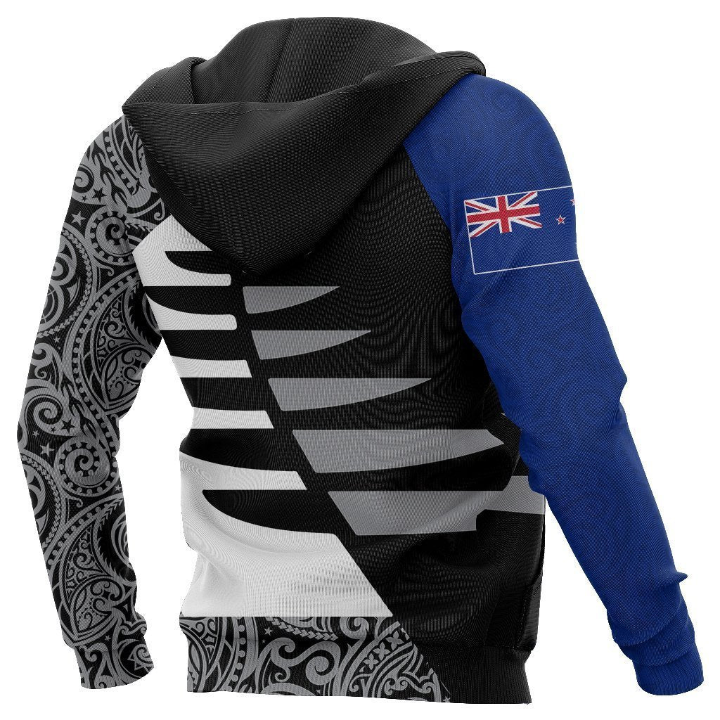 Aotearoa Silver Fern Hoodie Sailing PL258-Apparel-PL8386-Hoodie-S-Vibe Cosy™