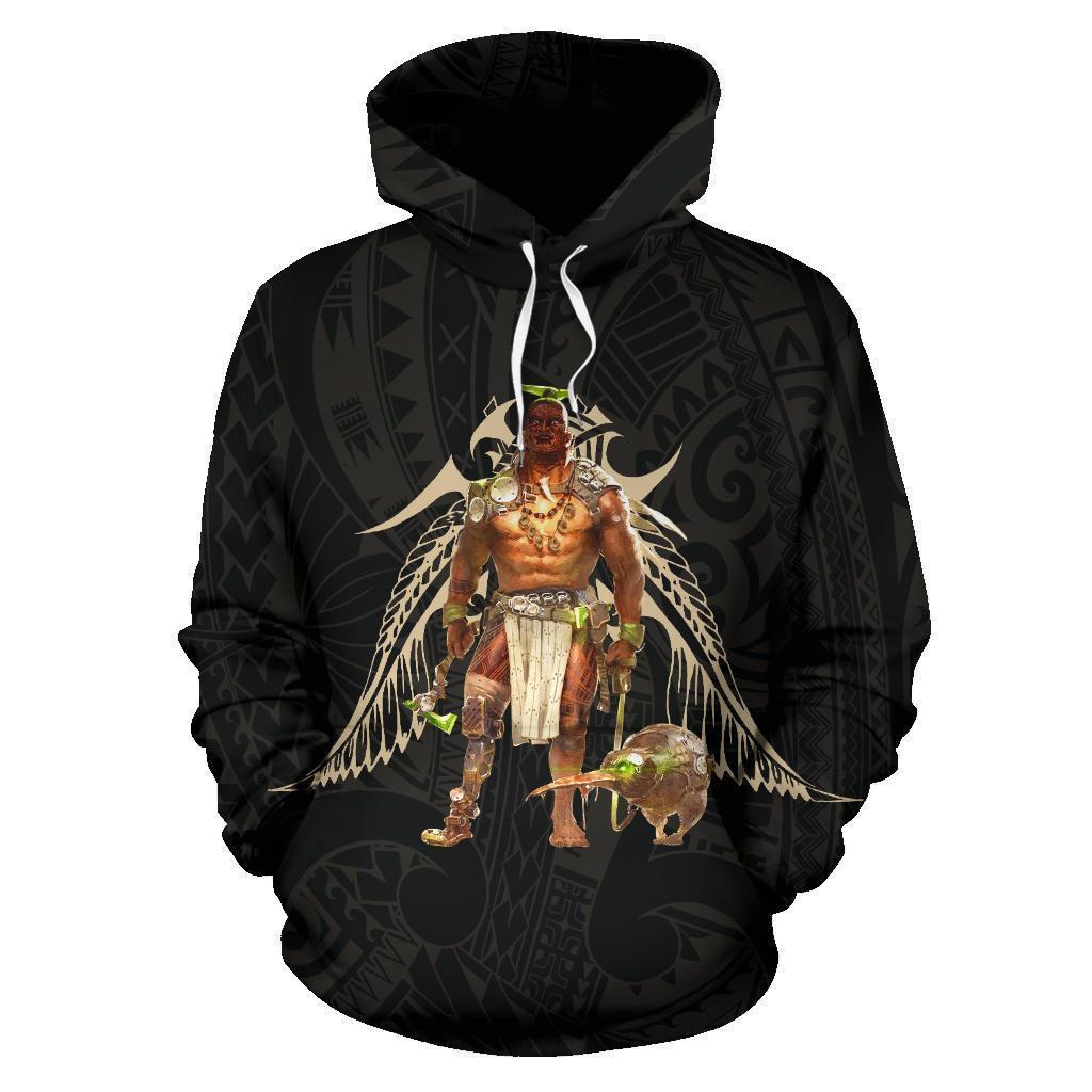 Maori Haka Warrior Hoodie New Zealand PL259-Apparel-PL8386-Hoodie-S-Vibe Cosy™