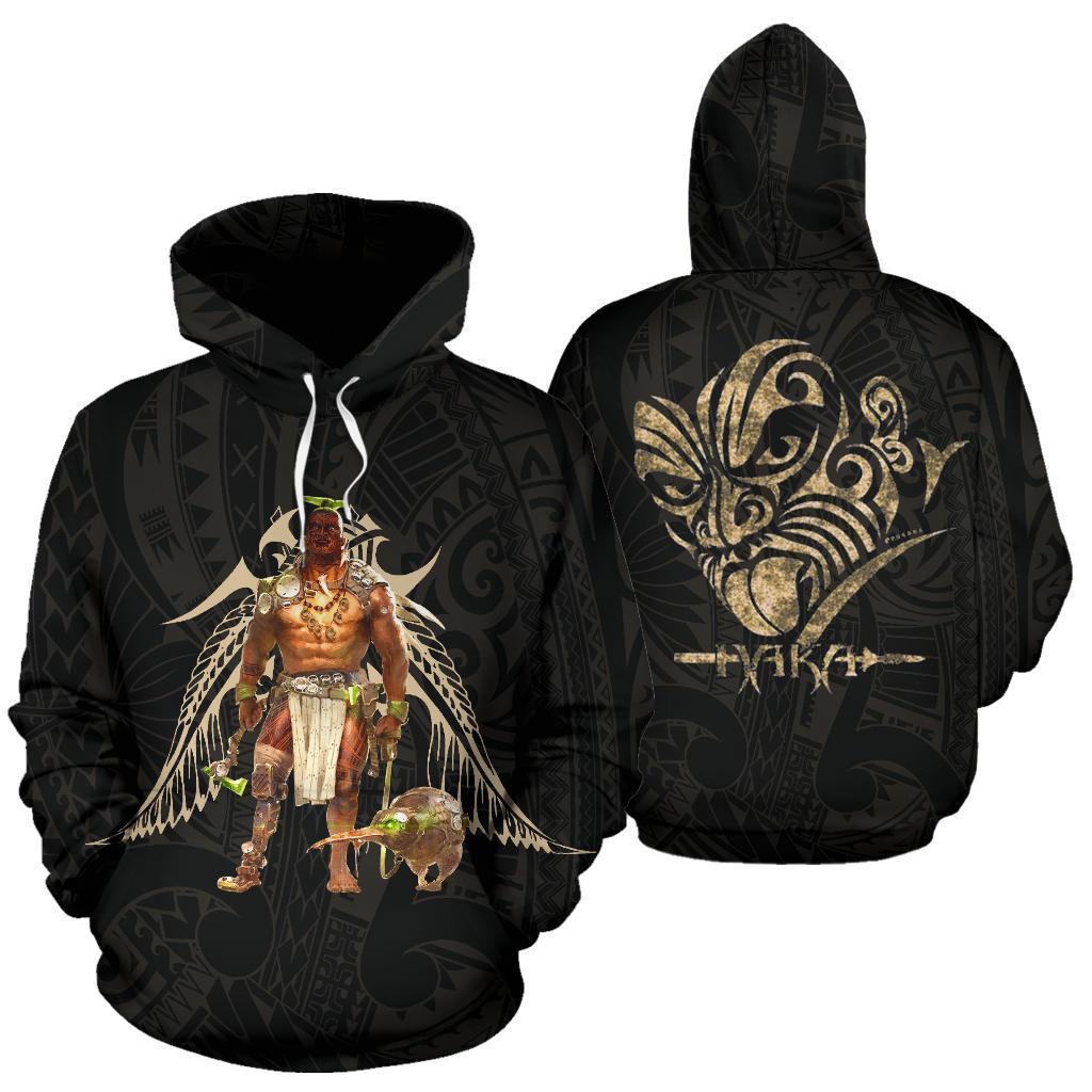 Maori Haka Warrior Hoodie New Zealand PL259-Apparel-PL8386-Hoodie-S-Vibe Cosy™