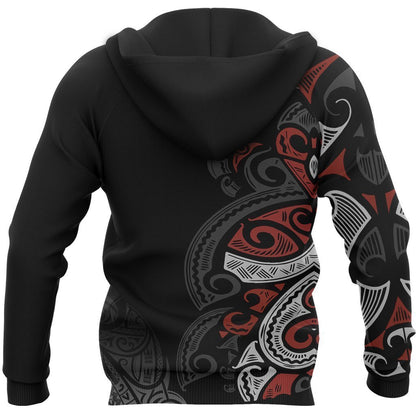 Maori Hoodie Rugby PL260-Apparel-PL8386-Zipped Hoodie-S-Vibe Cosy™